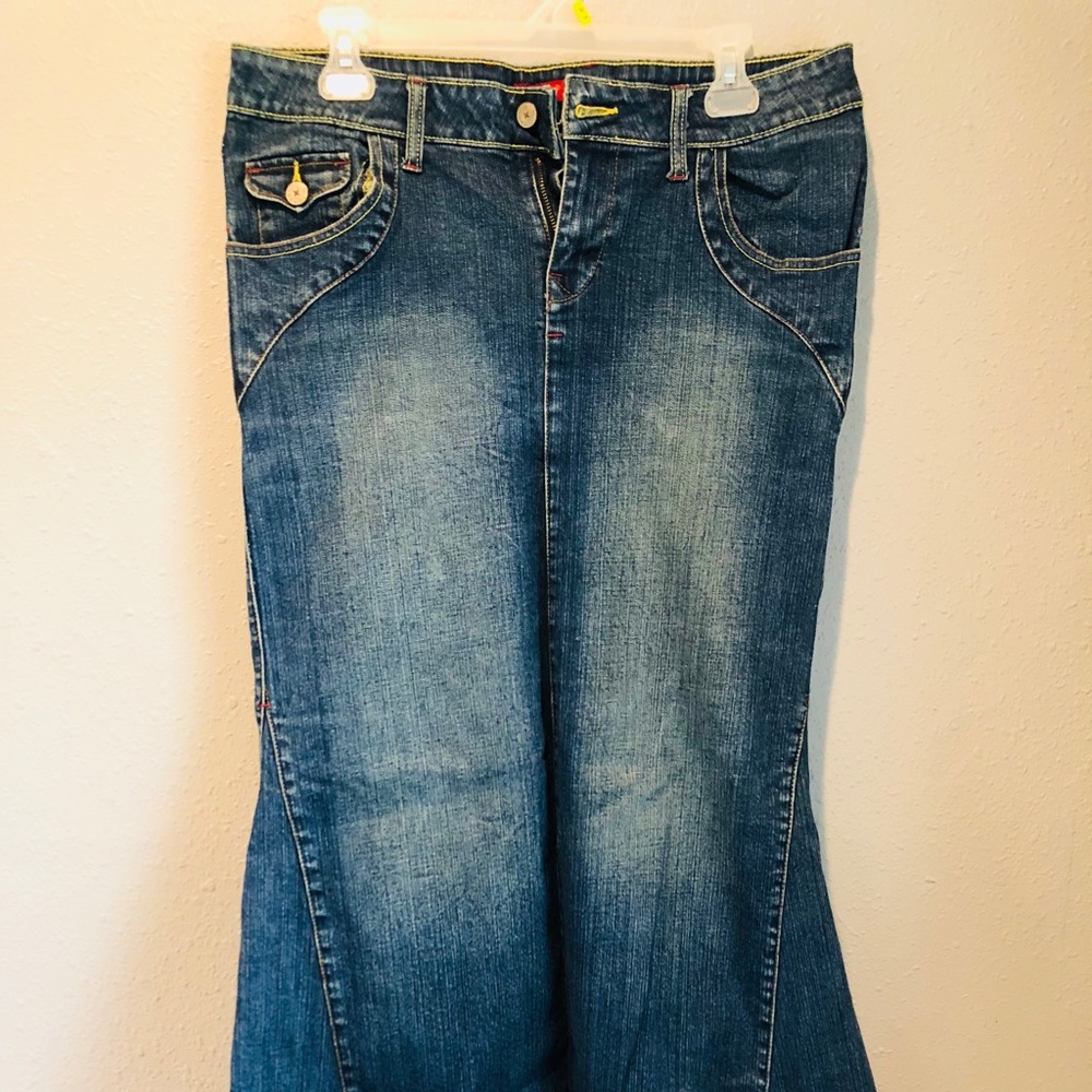 Maxi jeans skirt size 9